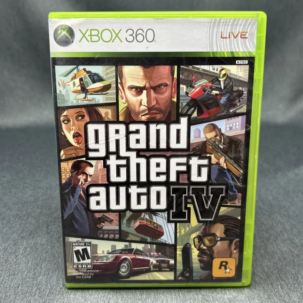 Grand Theft Auto IV GTA 4 Xbox 360 2008 Rockstar Games Complete CIB READ